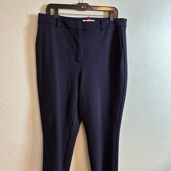 Boden Pants - Boden Richmond 7/8 Trousers Womens 14R Navy Blue Excellent Slim Leg Stretch